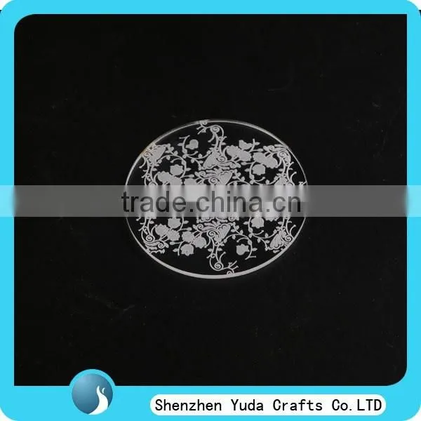 custom design coaster holder, round caoster disk for cups, acrylic coaster wholesale