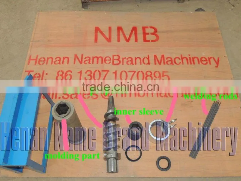 High efficient screw straw biomass rice husk wood sawdust fuel briquette press making used machine price