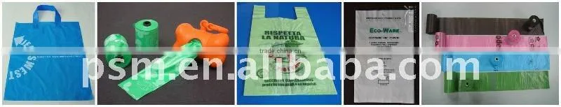 Bioplastic shopping bags made from plant starch