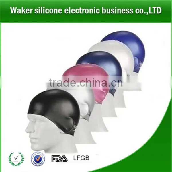 2017 hot summer with cool silicone swimming cap