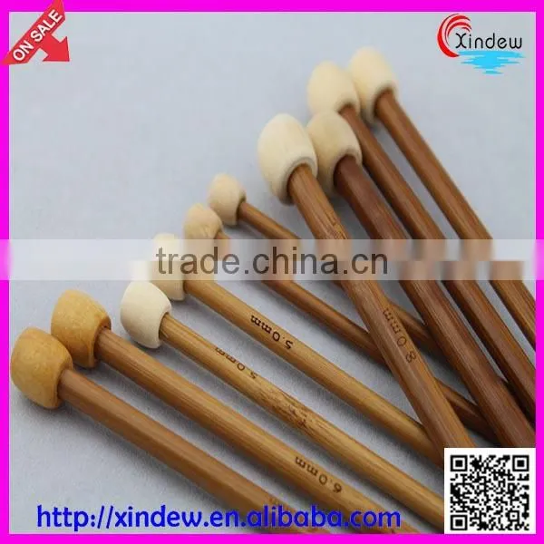 35 cm carbonized bamboo knitting needle in OPP bag