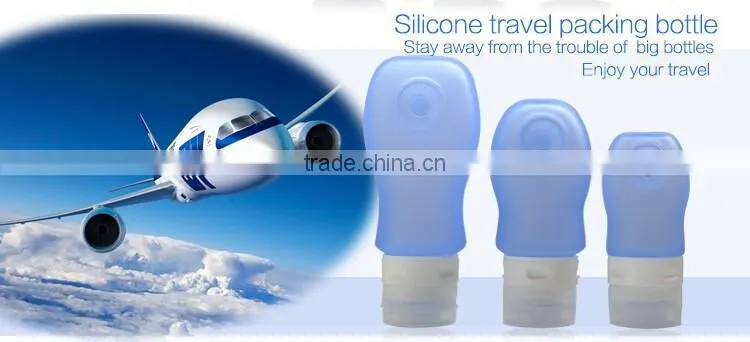 2017 new design BPA Free travel bottles for shampoo lotion soap sun cream
