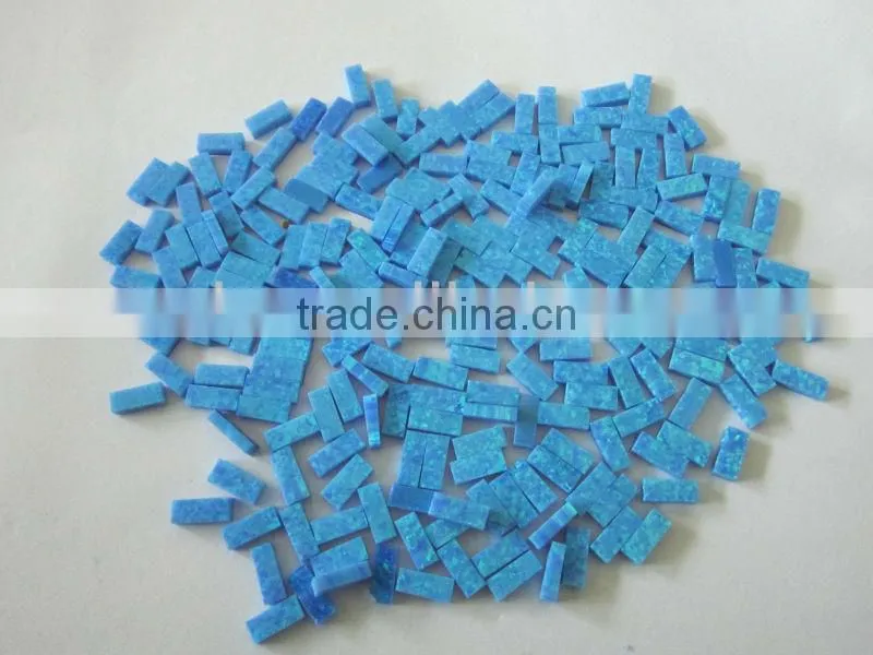 luminous blue strip synthetic opal