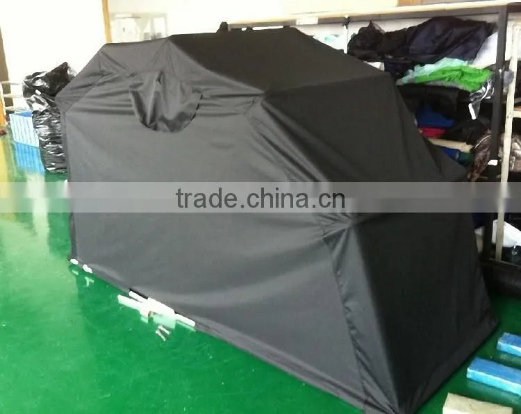 Double Layers Campping Tent with Motorcycle Storage Room Motorcycle Cover