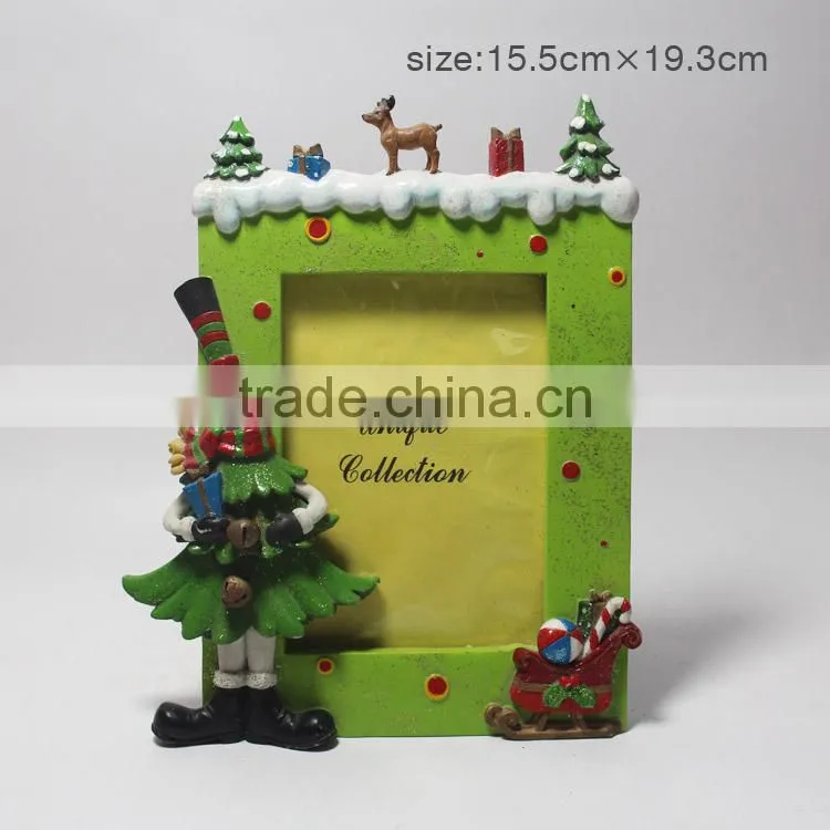 Custom Beautiful Resin Polyresin Christmas Photo Frame