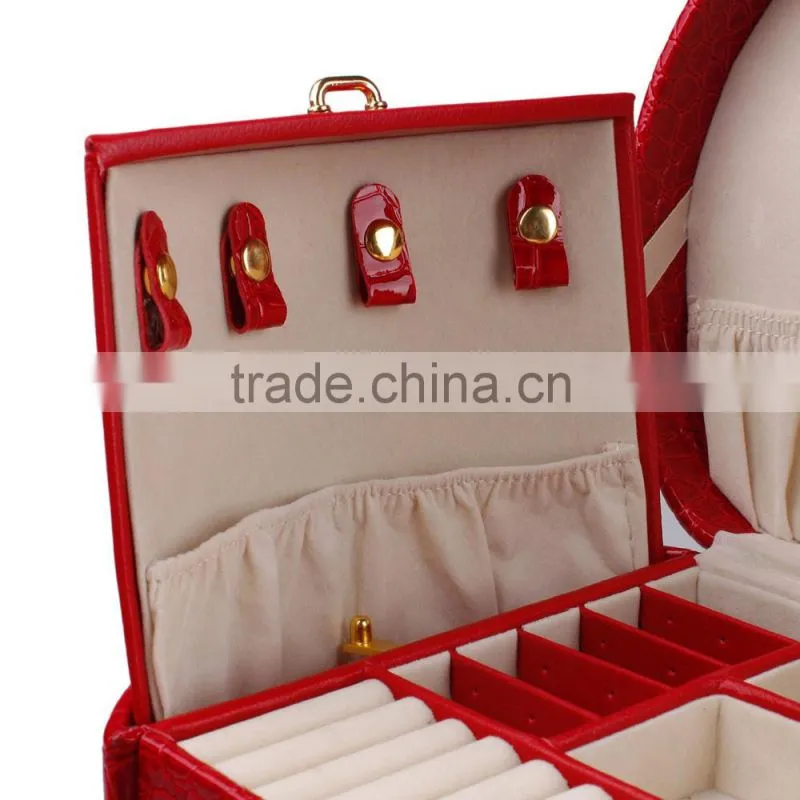 Luxury Custom Velvet Jewelry Box/Lichee Pattern Jewery Box