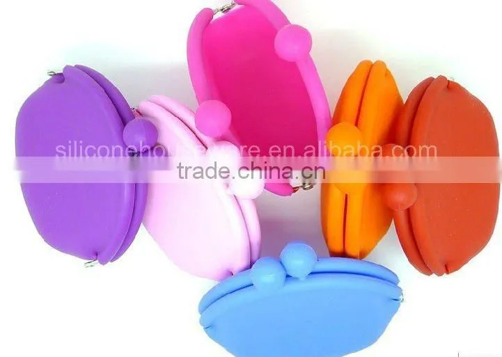 Candy color silicone coin purse/silicone coin case/silicone coin holder