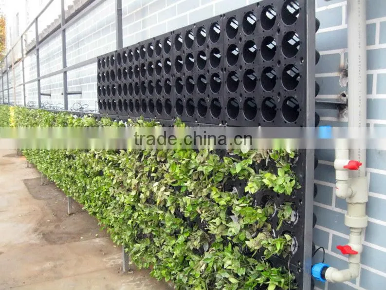 Garden and Landscape Projects half wall flower pot hanging on the wall