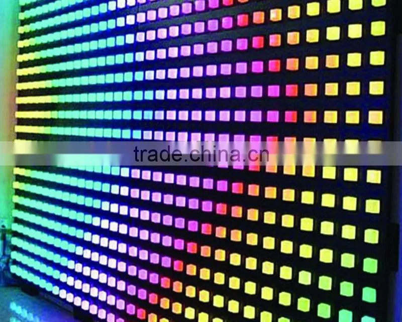 decoration stage with see-through led video curtain display