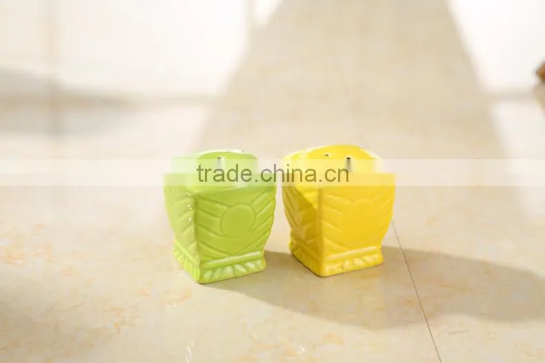 12 pcs ceramic airtight with matal lid&stand