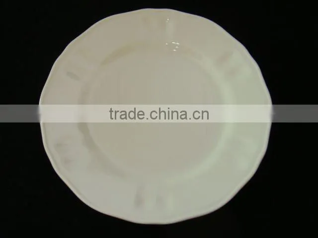 hotel white round melamine sauce plate
