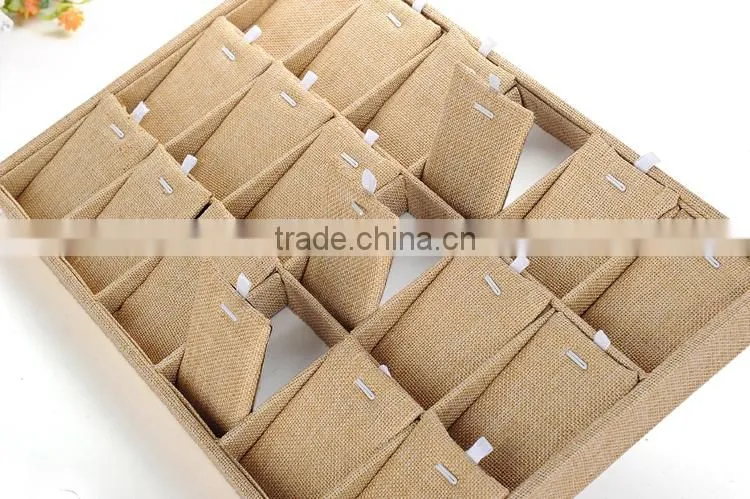 2015 china supplier wholesale custom linen wooden jewelry packing box