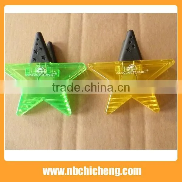 Colorful Plastic Cheap Star Shape Magnetic Clip