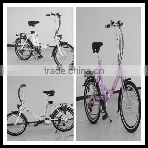 electric folding bike with 250W hub brushess motor