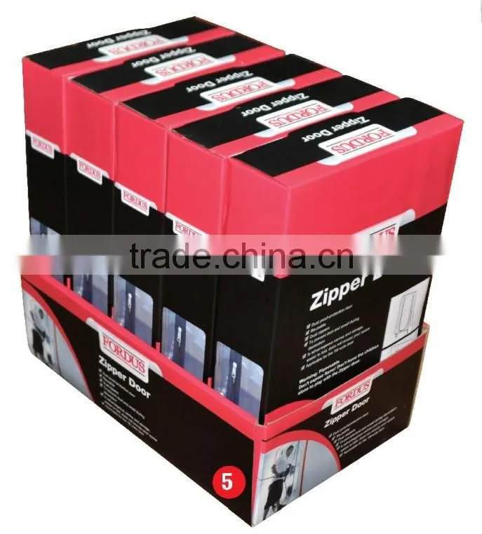Zipper Door, Dustproof Plastic Film with Masking Tape