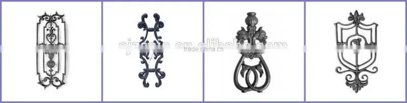 cast iron decorations for ornamental fence & gates
