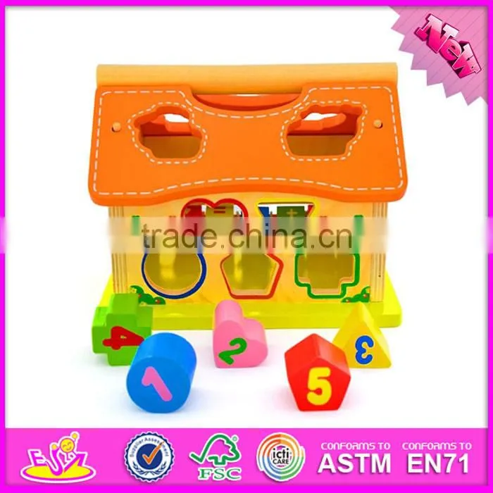 2016 Best sale intelligence baby wooden sorting toys W12D015