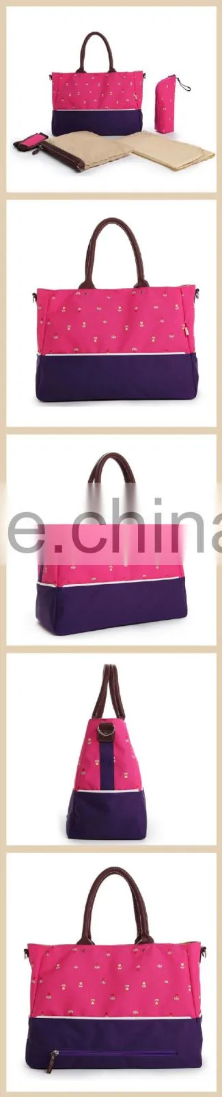 2015 New designed ladies mummy bag diaper bag
