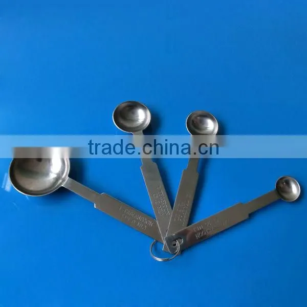 4 pcs stainless steel Measuring Spoon set,silver RH-1056