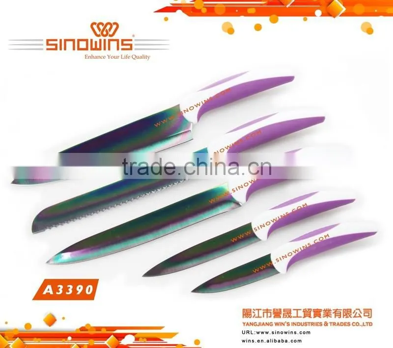Best Kitchen Knife Set 5pcs Non-Stick Coating Knife Set