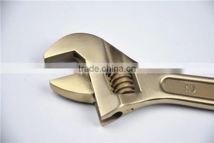 Nonsparking Aluminum Bronze Adjustable Wrench With Plastic Handle 6inch-18inch