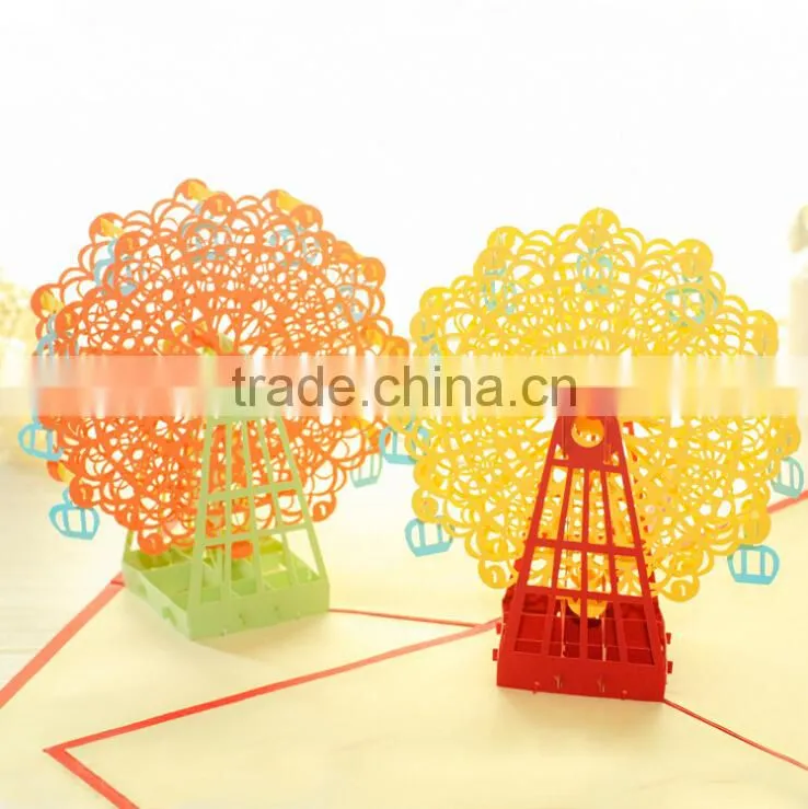 Creative 3D Ferris Wheel Cards New Design Greeting Card Holiday Greeting Card