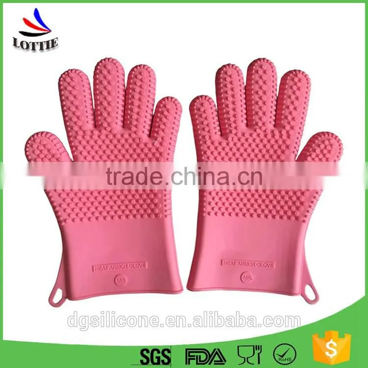 professional Kitchen Tools food grade Silicone Gloves heat resistant silicone oven mitts
