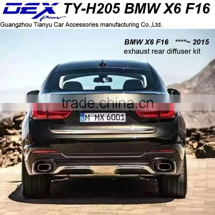 auto part suv exhaust rear diffuser kit for BM---W X6 F16