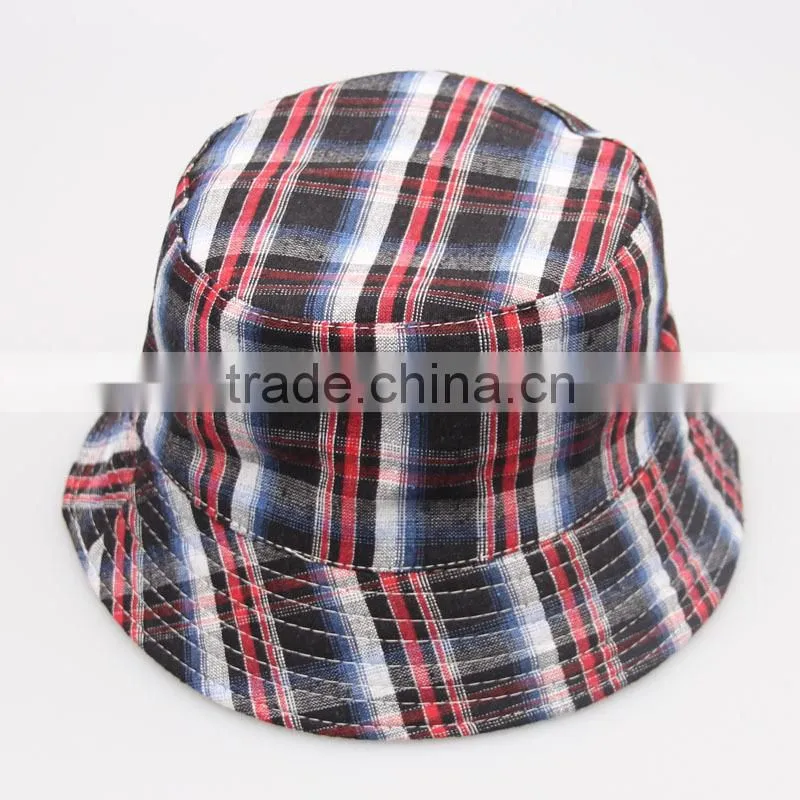 various of high quality europestyle checked bucket hat