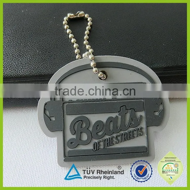 Sales promotion gift custom foaming rubber keyring