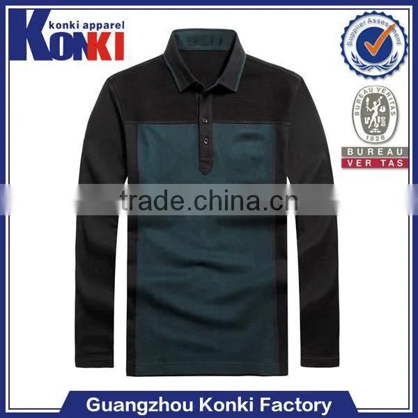 top brand tight muscle long sleeve polo t shirts for men