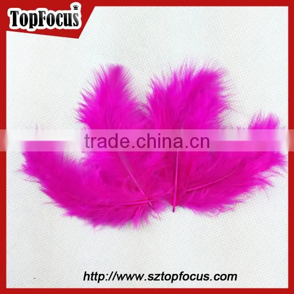 wholesale natural decorative Dyed down turkey feather for sale