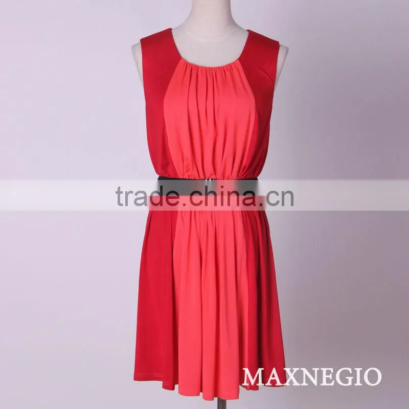 100 cotton western leisure wholesale casual dresses