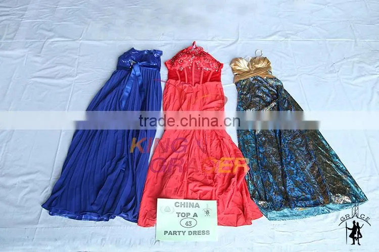 Factory Price Second Hand Evening Dress Wedding Dress used clothes guangzhou