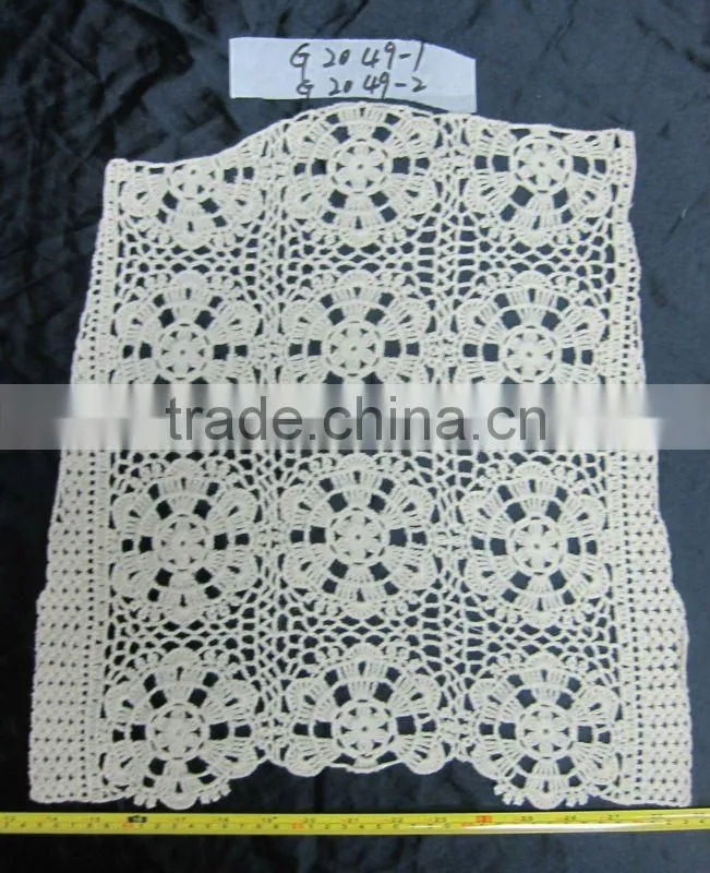 crochet cotton textile /cotton fabric