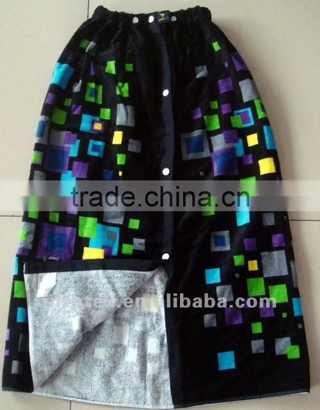 Cotton printed bath robe