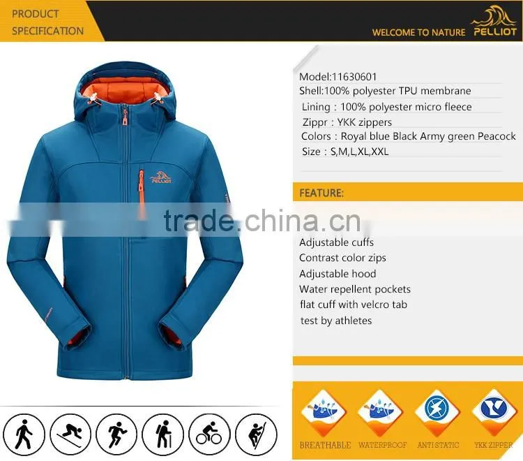 Wholesale Windbreaker Outdoor Softshell Jackets with High Quality