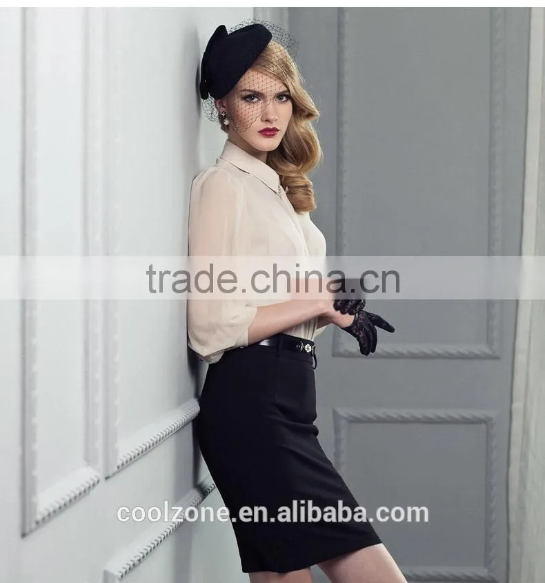 Women summer two pieces office lady uniform business lady suit