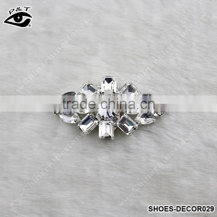 Classical Rhinestone Shoe Clip Ornament for high heel lady women shoes accessories crystal clips