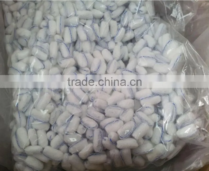 gauze balls with x-ray thread