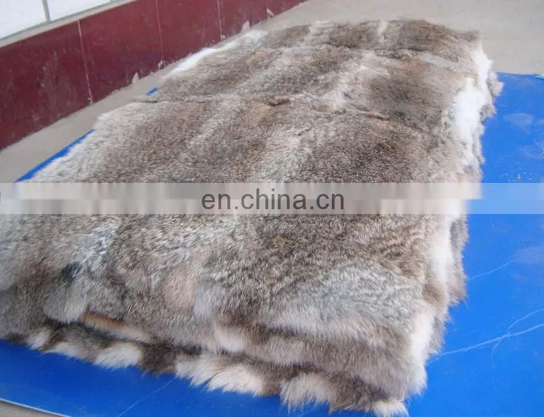 Factory wholesale thick and soft real rabbit fur fabric