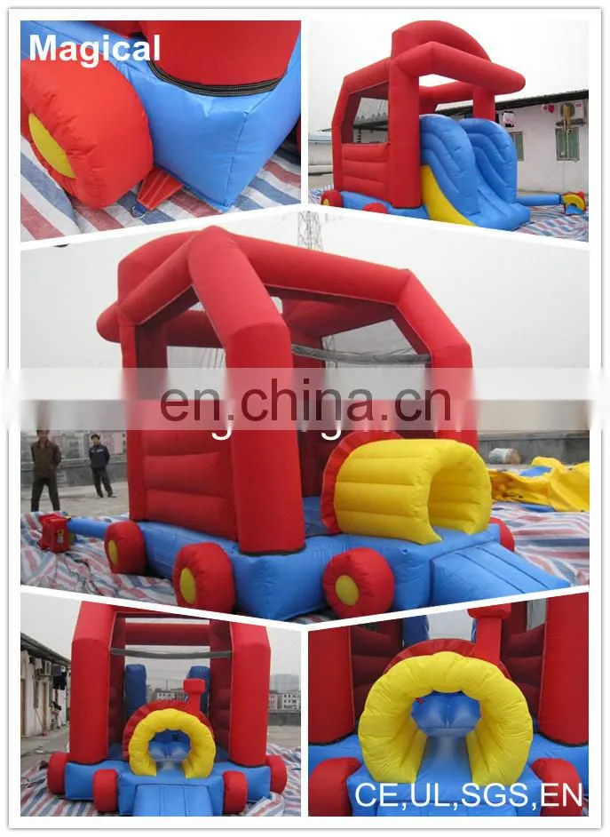 mini car jumping inflatable toy, fashion inflatable bouncer for kids