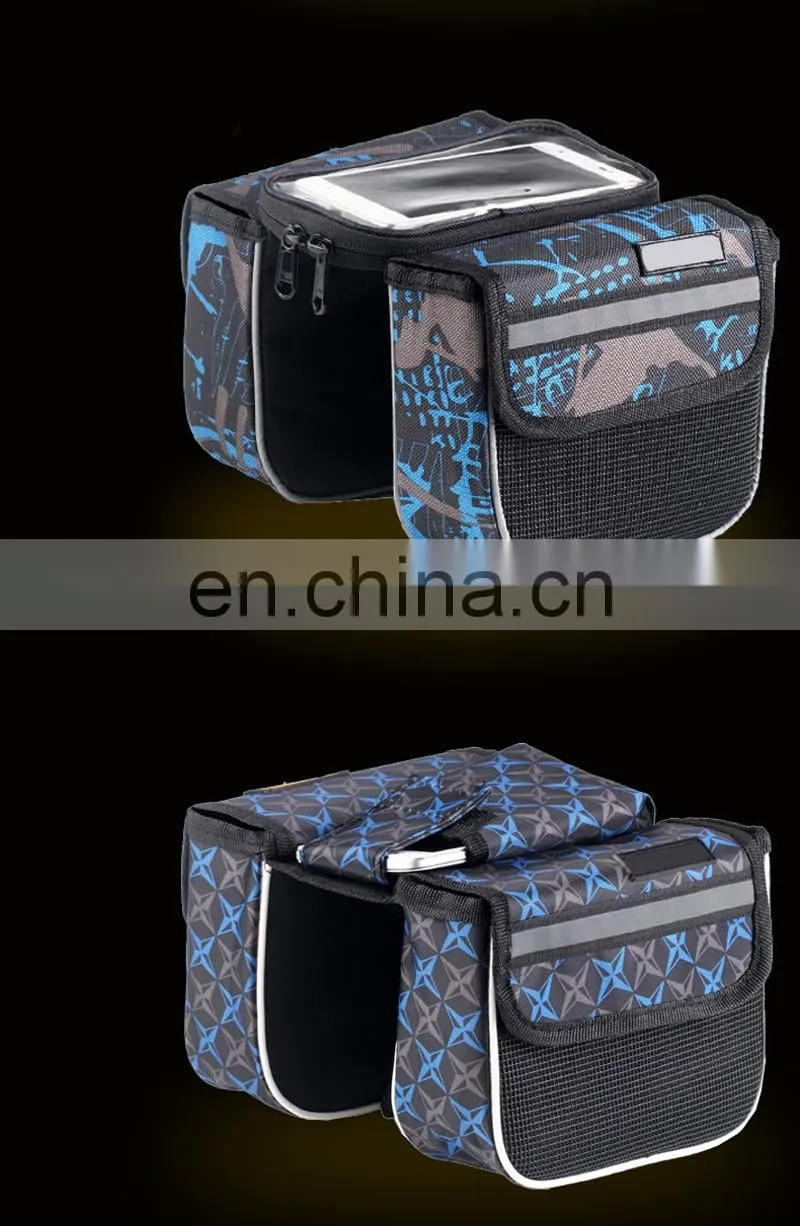 side bicycle hot pannier bike frame bag for phone