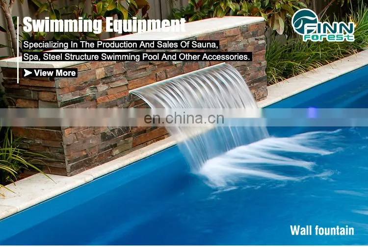 Spillway Pool Spa Wall Mount Waterfall Blade Cascade Sheer Swimming Pool Water Descent