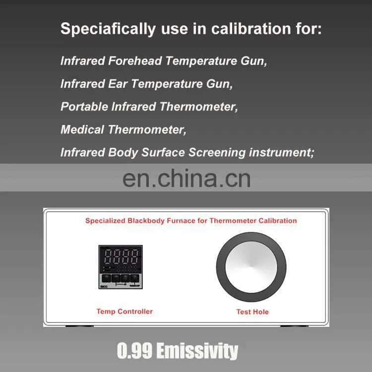 Black Body Furnace Radiation Source, Specialized Infrared Thermo meter Calibration Instrument with 0.99 Emissivity