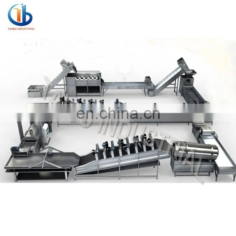 Industrial Best-seller Fully automatic Frozen French Fries Production Line