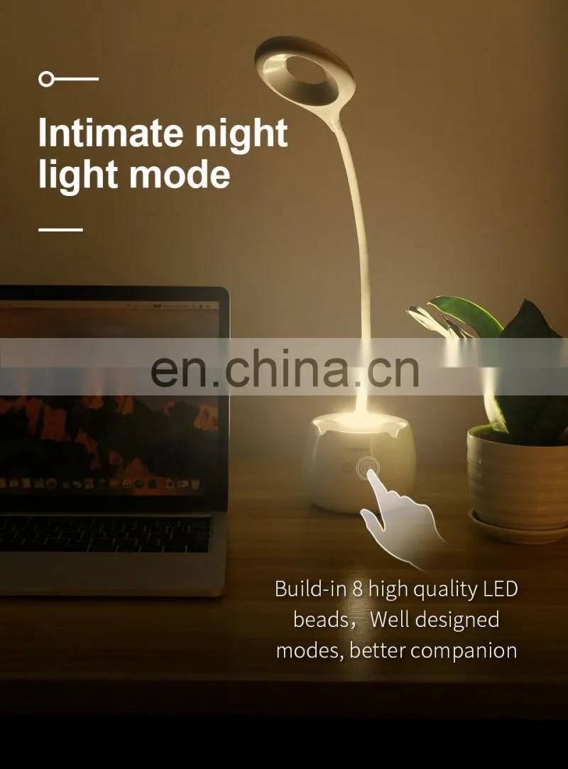 JOYROOM Portable Led Lighting Table Night Light Kids Mini Led Swan Desk Lamp USB
