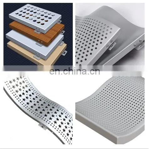 Perforated metal panel lightweight wall panel with 0.4mm aluminum sheet