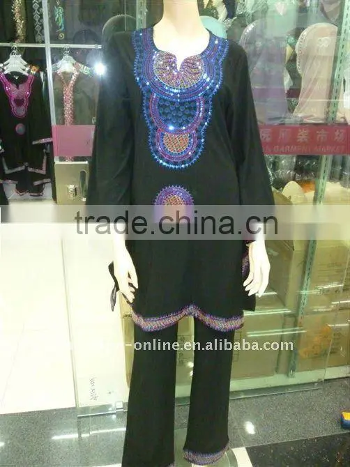 C212 Stylish beautiful muslim abaya