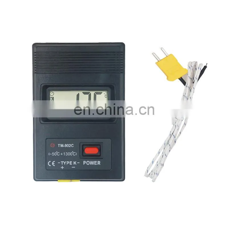 K type TM902C digital Thermometer tester temperature meter Thermocouple Needle Probe -50C to1300C For Lab Factory 33%Off
